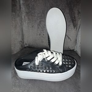 Steve Madden studded slip on platform sneakers